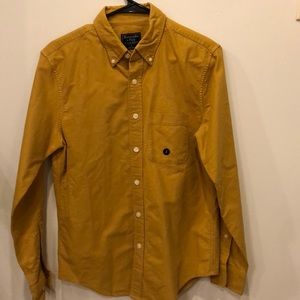 Gold oxford button-down shirt
